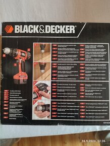 Aku vrtačka Black & Decker. Nová. - 4