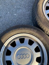 Alu kola 5x112r15 Audi original z letní pneu 195/65r15 - 4