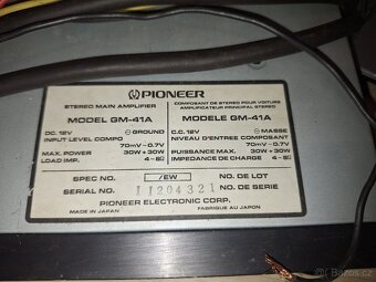 Pioneer GM-41A zesilovač a equalizer ICA GE623 - 4