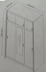 Šatníku skříň (JYSK) - 4
