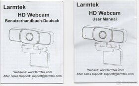 HD webkamera Larmtek 1080P černá s krytem - 4