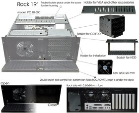 Eurocase rack 19" IPC 4U-600 - 4