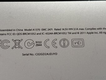 MacBook Air 11” model A1370 - 4