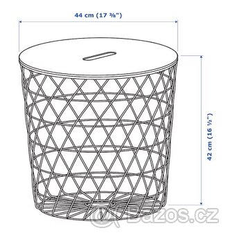 REZERVOVÁNO Odkládací stolek s úlož.prostorem Ikea KVISTBRO - 4