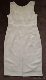 Slavnostní společenské šaty krémové L XL 40 42 - 4