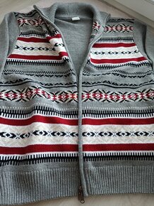 Pánský vlněný svetr s norským vzorem, vel..XL - nový - 4
