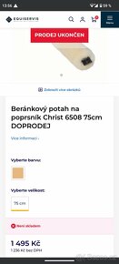 Pravý beránek na martingal/poprsák 75cm - 4