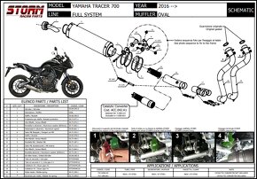 Výfuk Storm Inox Oval Yamaha Tracer 700, Y.058.LX1 - 4