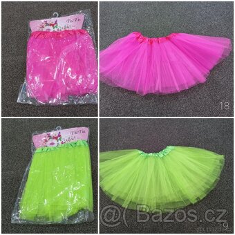 Nové tylové tutu sukně, délka 30 cm, cca 3-6 let - 4