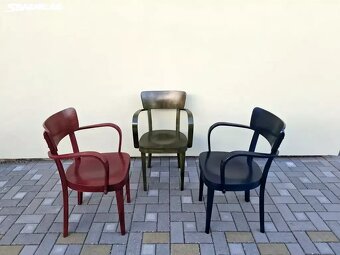 Křesílka Thonet v barevném provedení po renovaci - 4