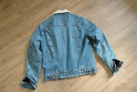 Pánská džínová bunda s kožíškem - M - 4