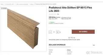 Podlahová sokl lišta EP60/13 flex life 2603 - 4