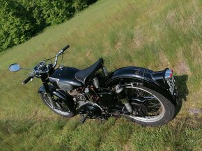 Matchless G80 ,r.v.1952,s doklady na přihlášení na bílé SPZ - 4