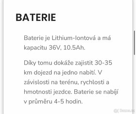 Elektokoloběžka, nová, 31km/h, 35km dojezd 120kg nosnost - 4