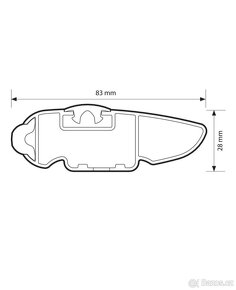 Střešní nosiče Nordrive 127cm - 4