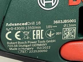 Aku vrtačka Bosch AdvancedDrill 18 - 4