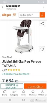 Polohovací jídelní židlička Peg Perego TATAMIA - 4