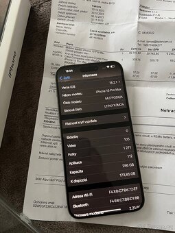 iPhone 15 Pro Max 256gb přírodní Titan - 4