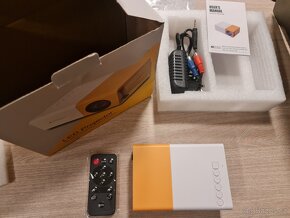 HD Mini LED projektor YG300 USB, HDMI oranžový - 4