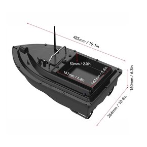 Zavážecí loďka na ryby s GPS s ČESKOU BATERIÍ - 4