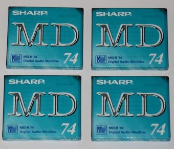 Minidisc MD minidisk SHARP 4ks, NOVÉ, 80 min - 4