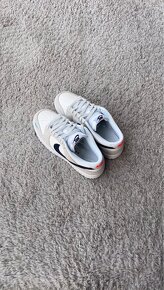 Nike Dunk Low White Grey Navy Aqua Mini Swoosh - 4