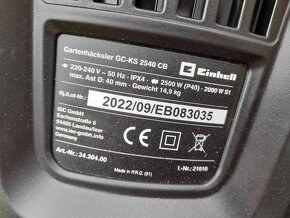 Zahradní drtič Einhell GC-KS 2540 CB - 4