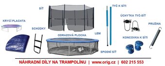 Trampolína – Pěnový ochranný molitan tyče na trampolínu - 4