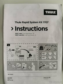 Thule kit 1707 Seat Leon Zhule rapid system 754 - 4