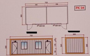 Stavební Buňka 7 X 3 M / Nová Skladem - 4