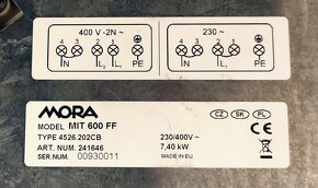 MORA indukční varna deska - ZDARMA  2 funkční zony - 4
