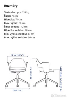 otočná židle Ikea Fjallberget - 4