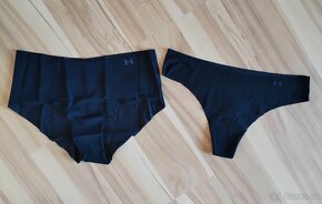 3x nové černé bezešvé kalhotky Under Armour vel. S - 4