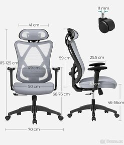 Nové ergonomické kancelářské křeslo - 4