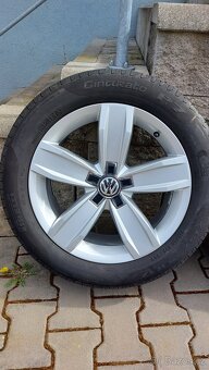 Alu kola 5x112 r17 Istanbul originál vw Passat b8 letní pneu - 4