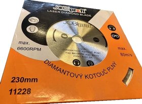 Diamantový kotouč plný LASER 230x2,8x22,2 - 4