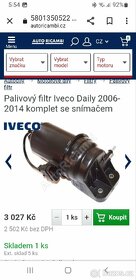 Palivový filtr Iveco Daily 3.0,  r. 2014 - 4