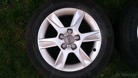 orig.AUDI alu kola 16"+Letní Continental 205/55/16 - 4