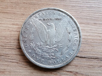 Stříbro Dolar 1879 USA stříbrná mince Spojené státy americké - 4