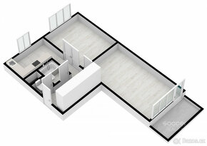 Pronájem krásného bytu 2+1/L/S, 52 m2, Chomutovská, Kadaň - 4