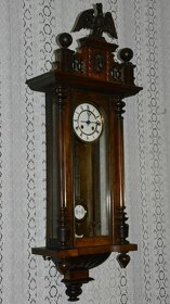 Starožitné řezbované hodiny Deutsches Reich 1880 - 4