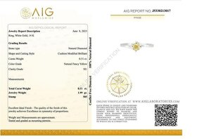 14K prsten s diamantem 0,51ct - certifikát AIG - 4