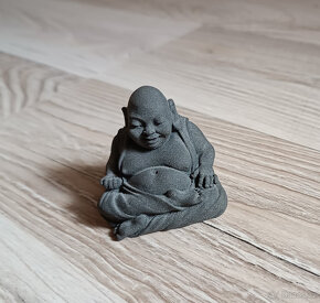 Figurka mini Buddha + přívěsek na klíče Buddha - 4