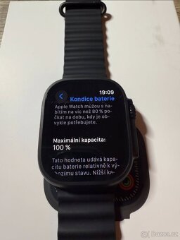 APPLE WATCH ULTRA 2 - 22 MĚSÍCŮ ZÁRUKA + MODRÝ ORIG. ŘEMÍNEK - 4