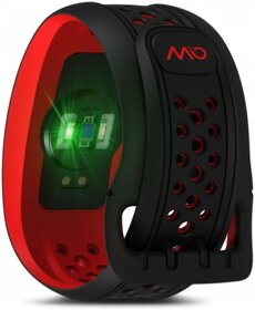 Prodám MIO Fuse activity tracker, dlouhý pásek, červená - 4