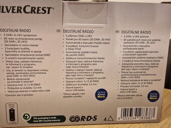 Rádio Dab+ Fm SilverCrest Nové - 4