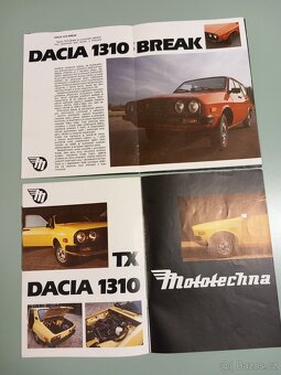 Dacia 1310 - dva dobové prospekty Mototechny - 4