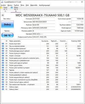 WD Blue 500GB 7200ot. SATA III - 3.5" HDD do PC - 4