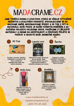 Macramé lapače snů formou stromu života - 4