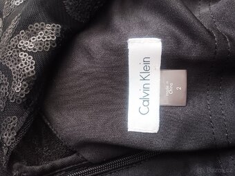 Calvin Klein luxusní černé šaty,vel.36/38 - 4